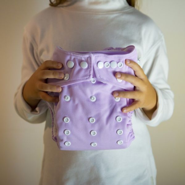 Pannolino lavabile Seta Buretta - Pocket con bottoni SENZA inserti - in vari colori