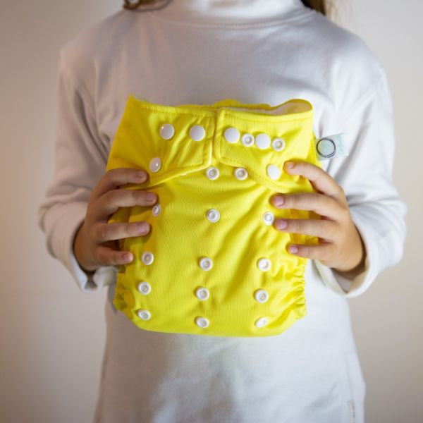 Pannolino lavabile Seta Buretta - Pocket con bottoni SENZA inserti - in vari colori