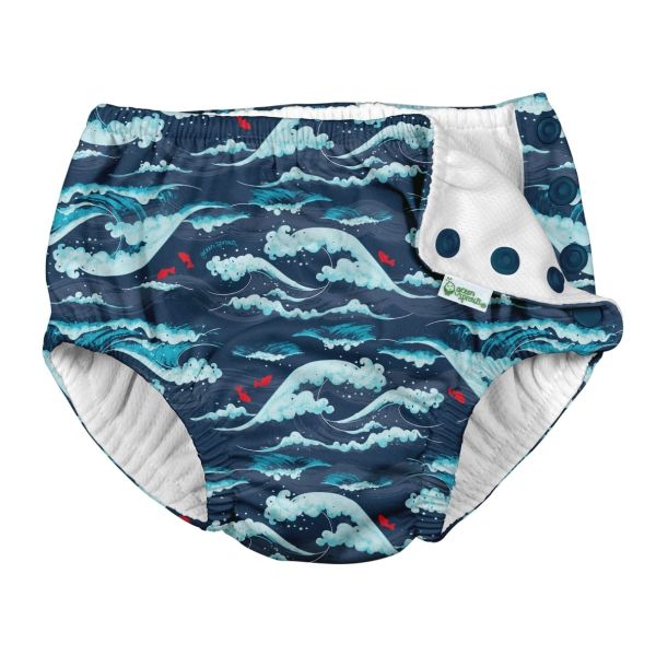 Costume Contenitivo I Play - Navy Tidal Wave con bottoncini