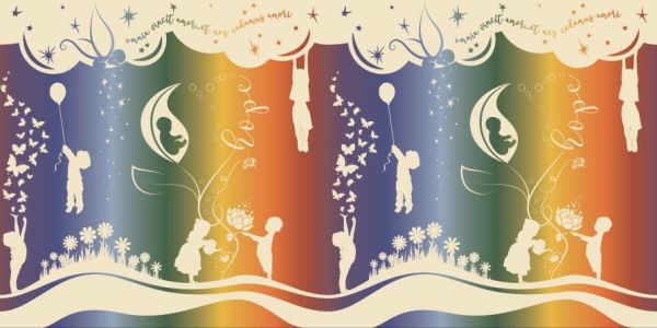 Babymonkey Hope White Rainbow