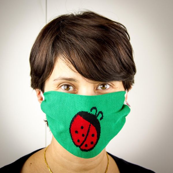 Mascherine lavabili per bambini in vari colori, 100% cotone 7-12 anni, elastico dietro la testa vari colori