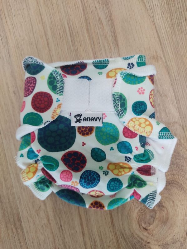 Pannolino lavabile Anavy - Fitted Newborn con velcro senza inserti in vari colori
