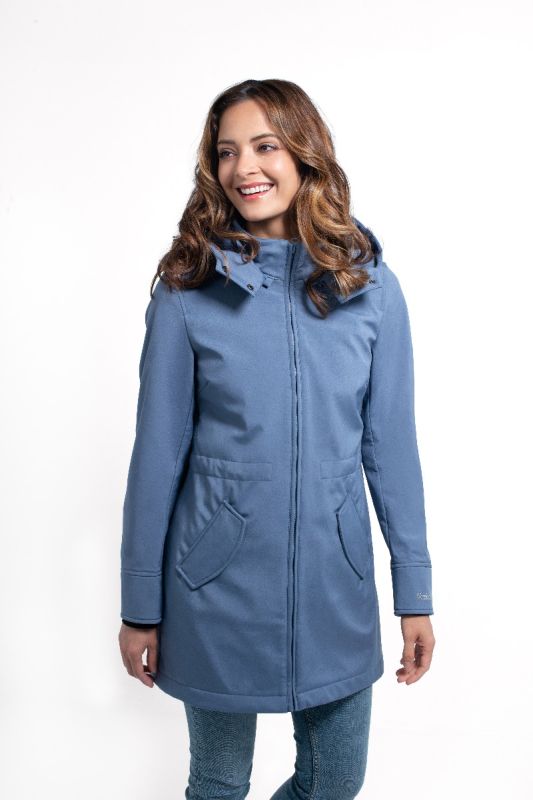 Giacca maternità e per portare Wombat Shell - Light blue 4 in 1