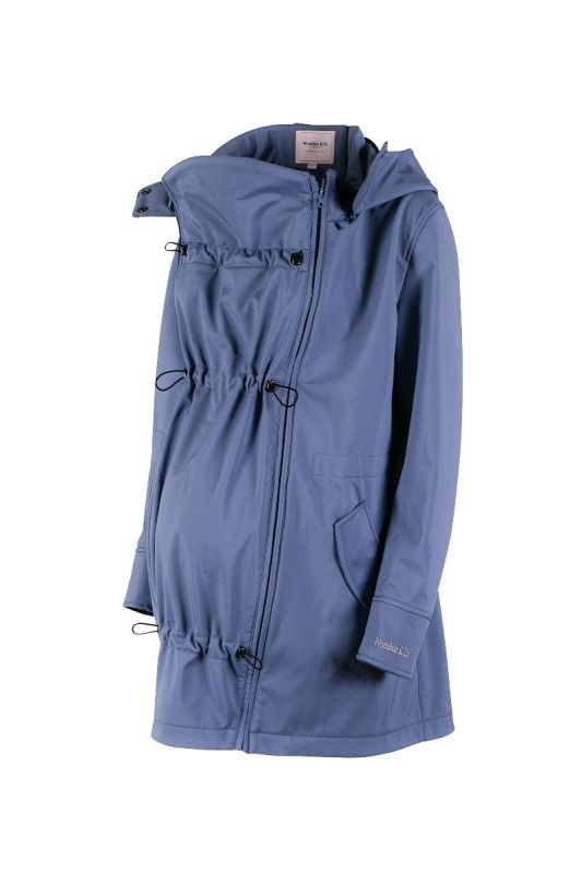 Giacca maternità e per portare Wombat Shell - Light blue 4 in 1