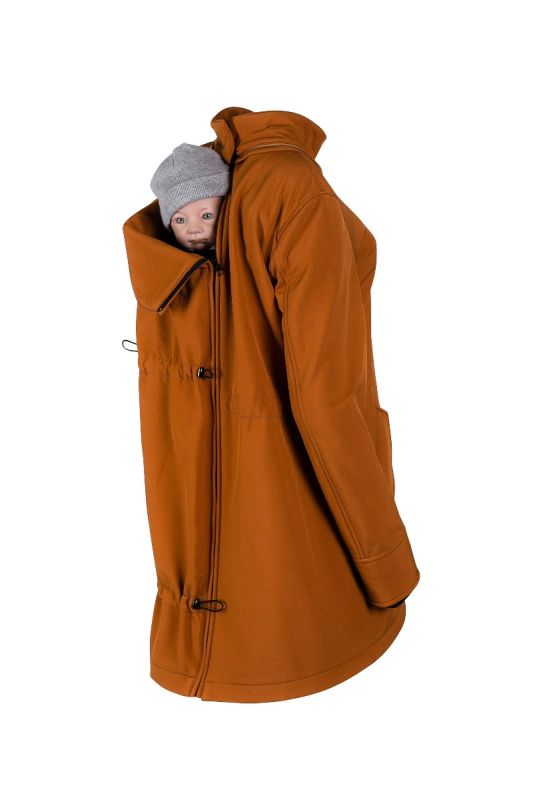 Giacca maternità e per portare Wombat Shell - Caramel 4 in 1