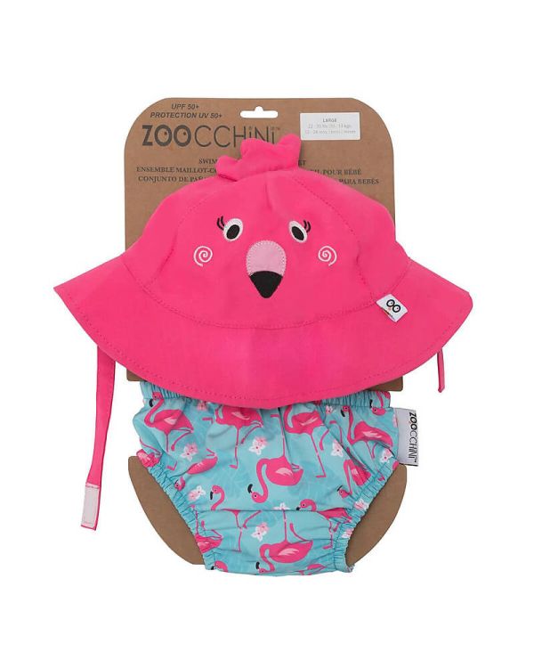 Zoocchini Set Baby - Fenicottero - SMALL
