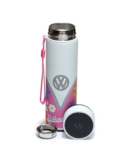 Borraccia termica Puckator in Acciaio Inossidabile 450ml con termometro digitale in vari colori