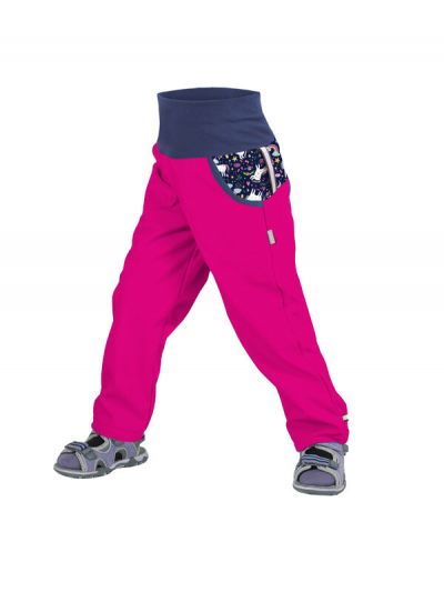 Pantalone da bambino in softshell impermabile Unuo- Unicorno, senza rivestimento in pile