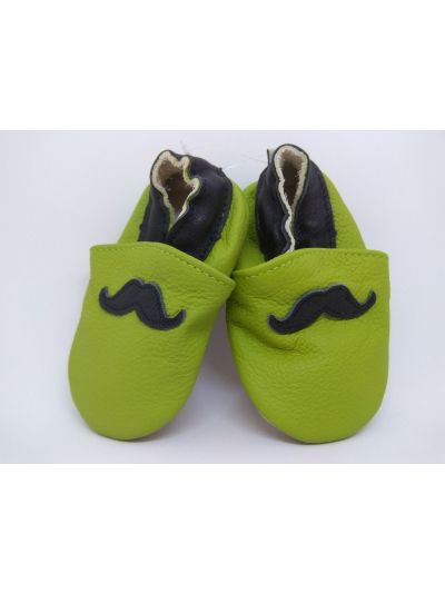 Scarpine Primi Passi - Baffo verde