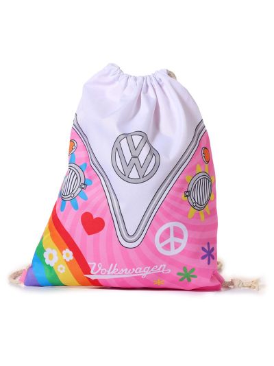 Sacca in cotone Puckator per il cambio, le scarpe Volkswagen VW T1 Camper Bus Surf Adventure in vari colori