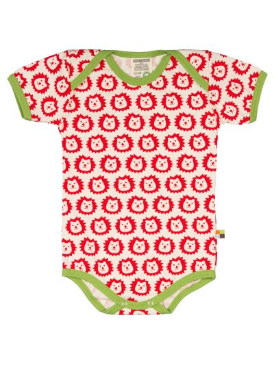 Body per bambino Loud+Proud- Body manica corta in cotone biologico Leone
