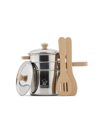 Gioco in legno Classic Toys – Set di pentole