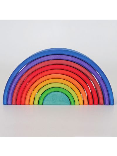Gioco in legno Arcobaleno Grimm's in 10 pezzi in legno- Rainbow Sunset