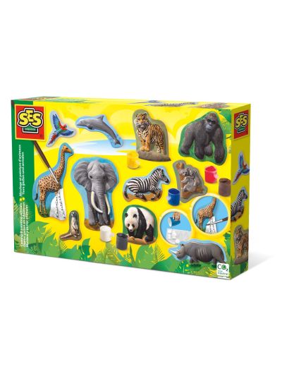 Gioco creativo SES Creative – Animali da creare e dipingere 