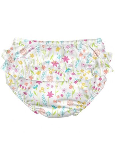 Costume Contenitivo I Play - White Wildflowers con bottoncini