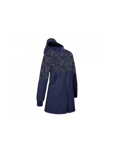 Giacca da donna in softshell Unuo- Antracite con le foglie