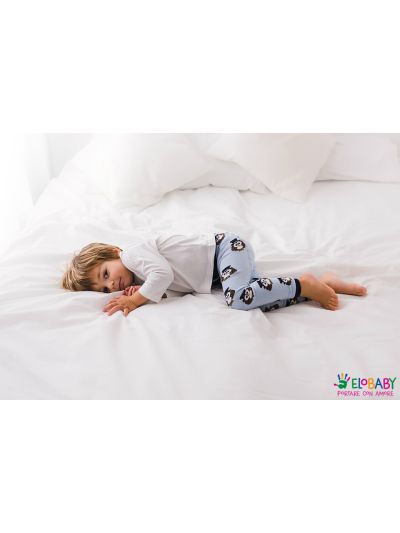 Leggings Gufo/Azzurro