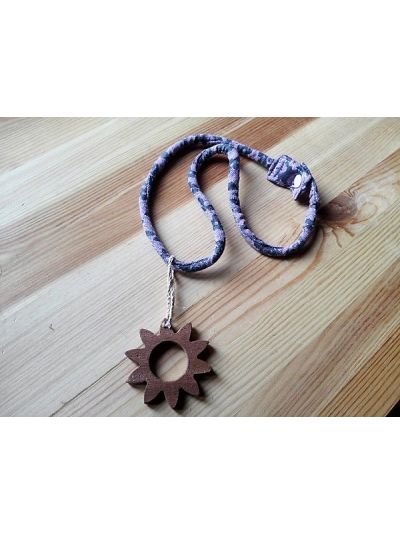 Collana allattamento - Fascia lilla/Sole