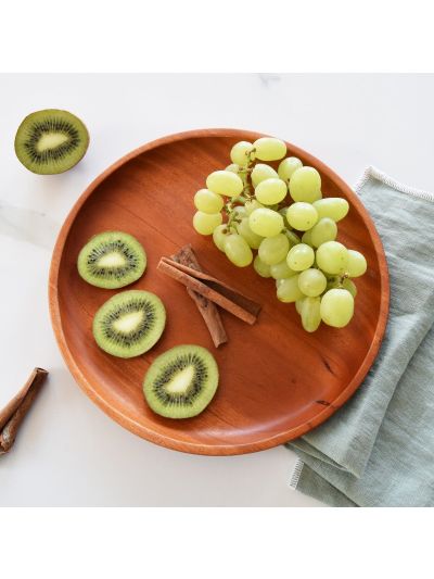 Piatto in legno Khaya Wood per insalata, pasta, riso