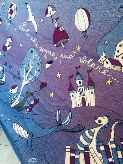 BabyMonkey Fascia esclusiva Elobaby - Fabula Viola - Pannello