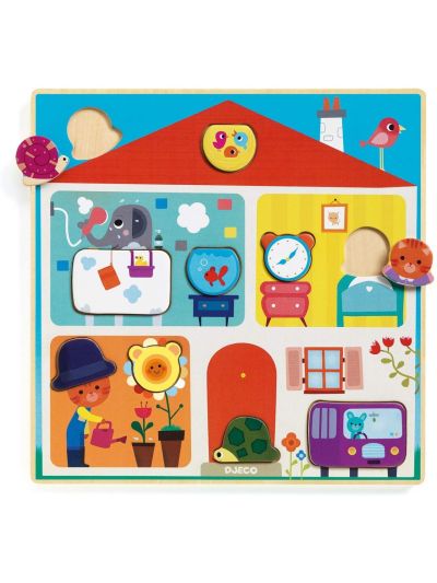 Puzzle per bambini Djeco- Puzzle interscambiabile Swappy