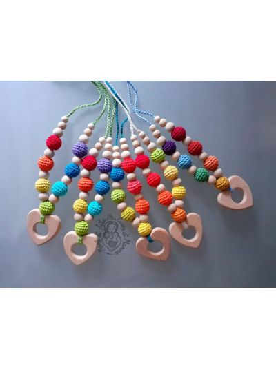 Collana allattamento Mani di fata con ciondolo Cuore in vari colori