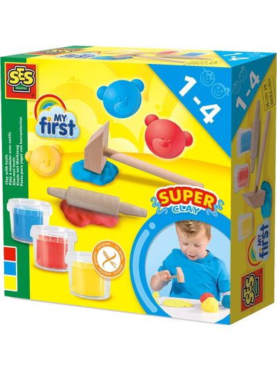 Gioco creativo SES Creative My First- Kit con argilla e arnesi
