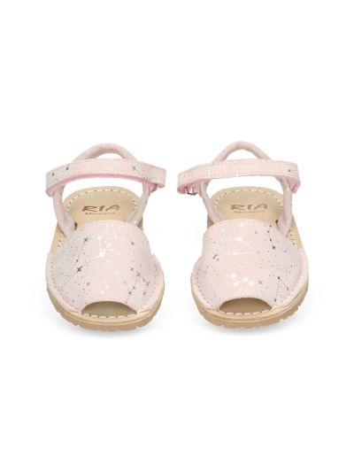 Ria Menorca - Avarcas menorquina - Rosa stelline argento