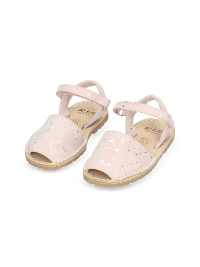 Ria Menorca - Avarcas menorquina - Rosa stelline argento