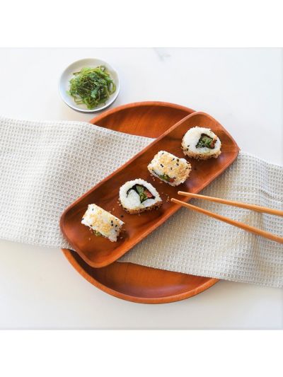 Piatto in legno Khaya Wood per sushi