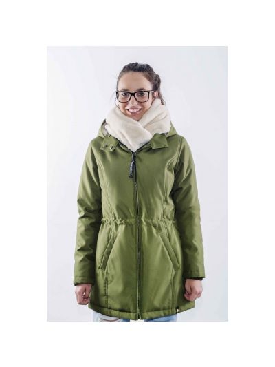 Giacca maternità e per portare Wombat Wallaby 2.0 - verde con interno beige 4 in 1