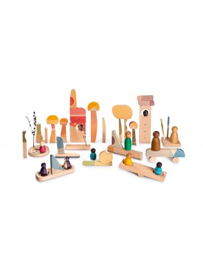 Gioco in legno Grapat - Set Happy Place