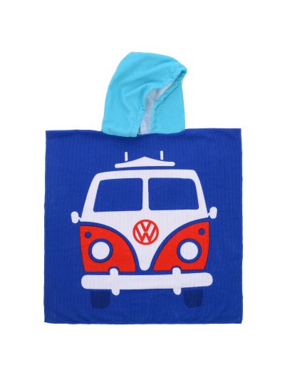 Volkswagen - Asciugamano Poncho per bambini - Blu