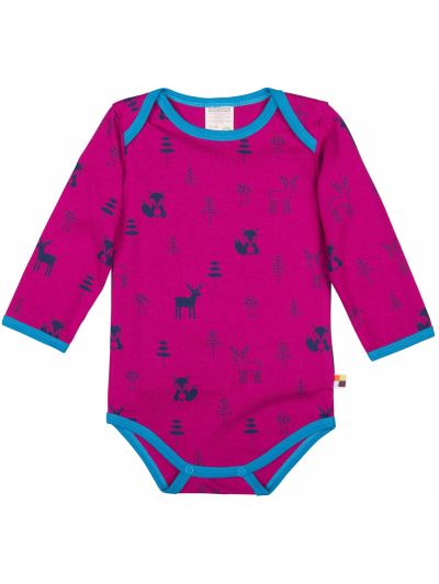 Body per bambino Loud+Proud, manica lunga in cotone biologico in vari colori e taglie