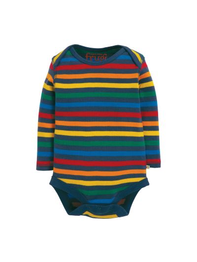 Body a manica lunga Frugi - Over the Rainbow (confezione da 4 pezzi) 