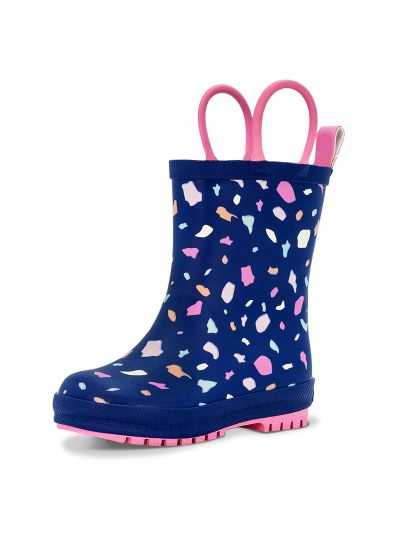HUGO BOSS Bambino Scarpe Stivali Stivali di gomma Stivali da pioggia per bambini con targhetta con logo 