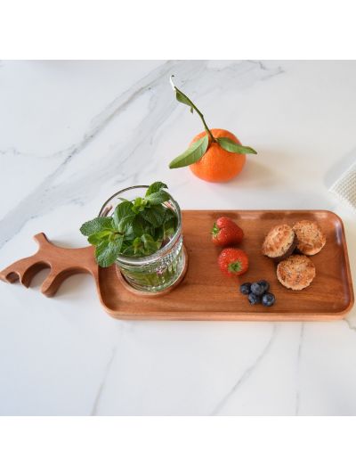 Vassoio in legno Khaya Wood