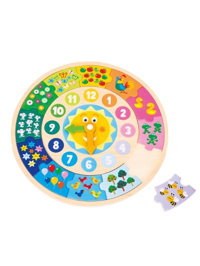 Gioco in legno Classic Toys- Il Puzzle Orologio
