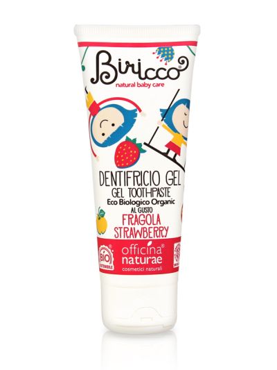 Igiene bimbo Officina Naturae- Dentifricio Fragola