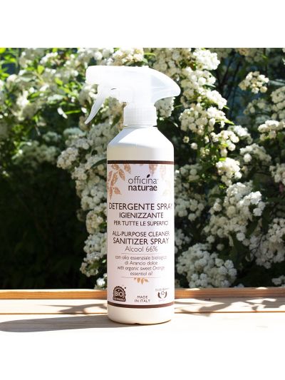 Cosmesi naturale Officina naturae- Detergente Spray Igienizzante per tutte le superfici