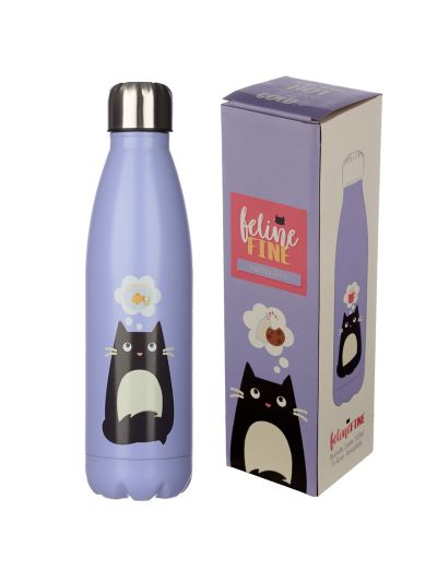 Borraccia termica in acciaio inossidabile Puckator- Feline cat