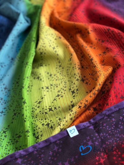 Fascia portabebè - Beloved Slings - Arcoiris Black