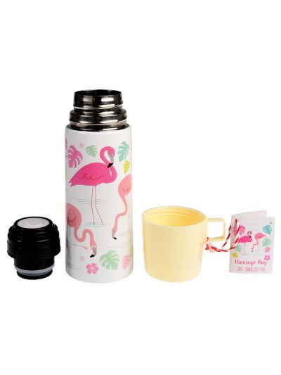 Borraccia con bicchiere Rex London - Flamingo bay 