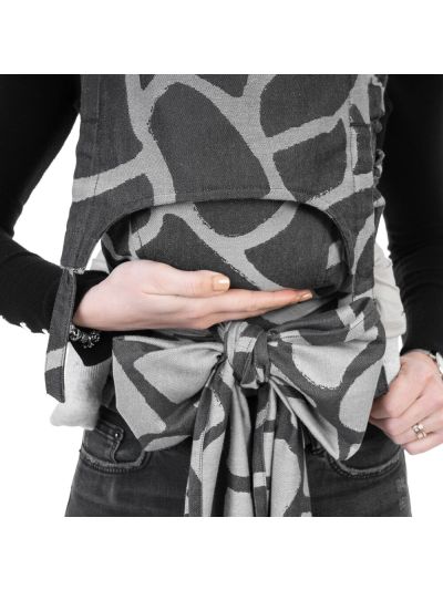Fidella Fly Tai Toddler Size- Mei tai Giraffe - Anthracite