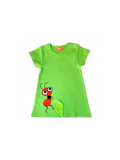 Vestito da bimba LipFish in cotone biologico con manica corta in vari colori e taglie