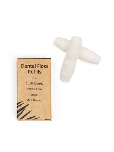 Ricarica per Filo interdentale riutilizzabile con amido di mais Wild & Stone - Menta