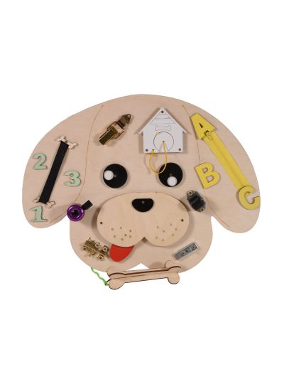 Gioco in legno 3Toys- Pannello montessoriano Cagnolino