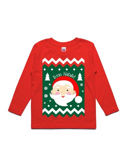 Maglietta di Natale per bambini Elobaby - Babbo Natale