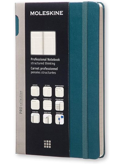 Taccuino Moleskine con copertura rigida verde scuro in vari formati