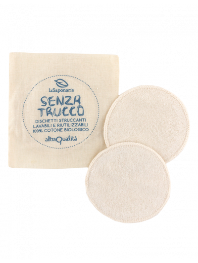 Cosmesi biologica La Saponaria- Set dischetti struccanti